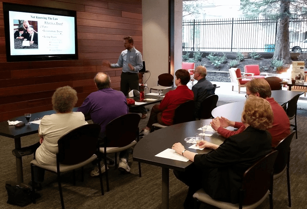 Photo of Thomas teaching Estate Planning