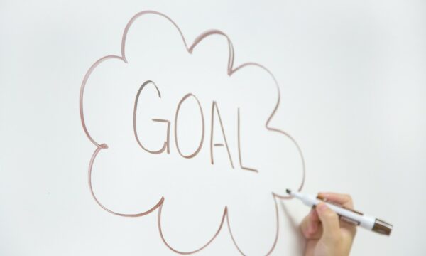 The word "Goal" written on a whiteboard